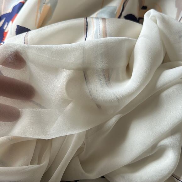 ISABELLA SINCLAIR ANTHROPOLOGIE Women's Garden Party Floral Dress Ivory Size 8 - Picture 10 of 16